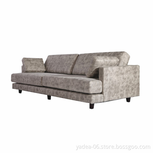 Microfiber Leather Sofa Joseph Paul D'Urso Residential Sofa for Knoll